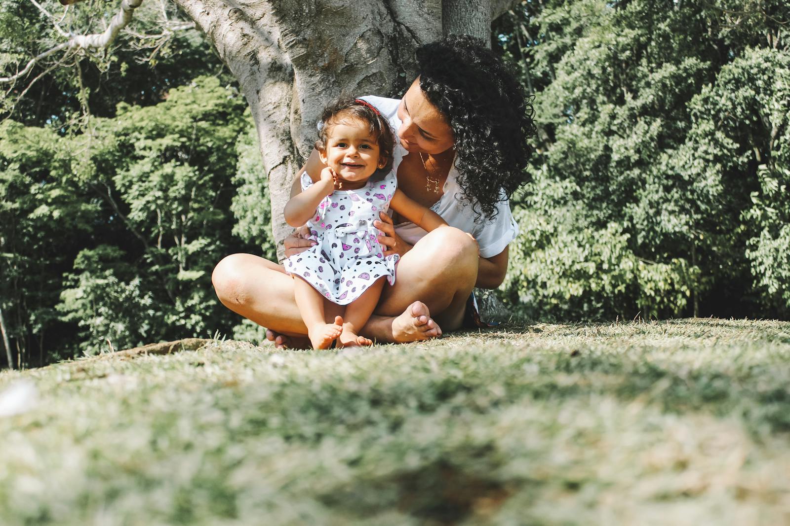 Woman spends time with her daughter