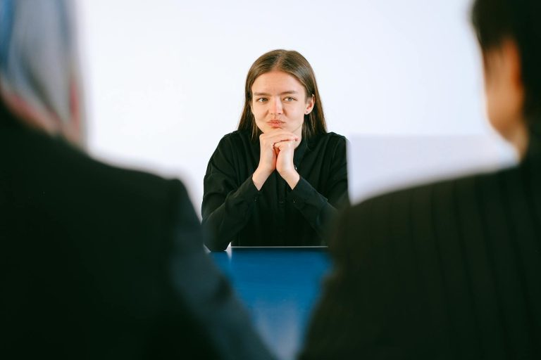 Couple having a meeting with divorce mediator