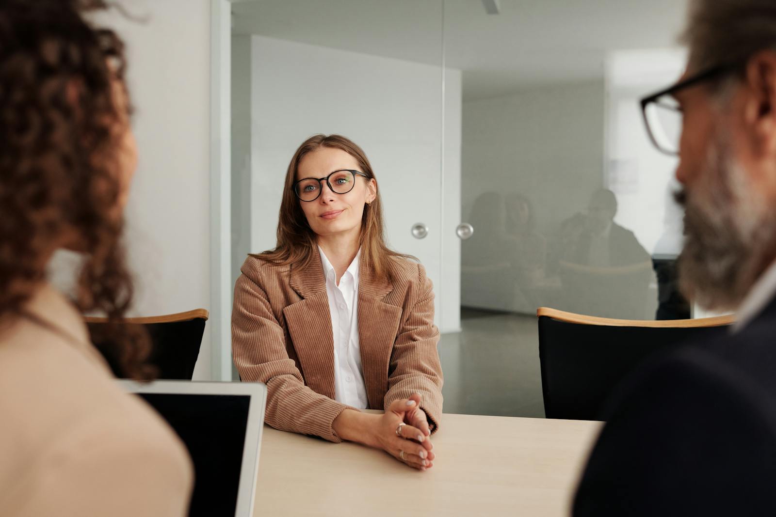 Couple having a meeting with divorce mediator