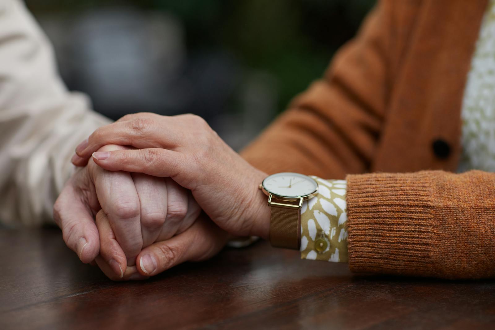 People holding hands